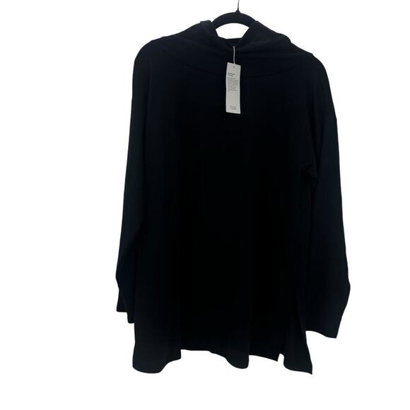 Eileen Fisher Cozy Brushed Terry Hug Funnel Neck Tunic Top Size XS NWT - Picture 1 of 11